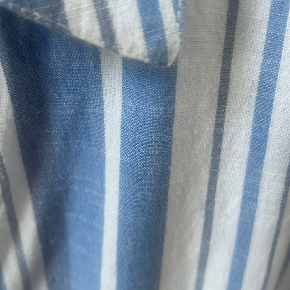 Coastal vibe classic striped shirt dress xl - Picture 3 of 5